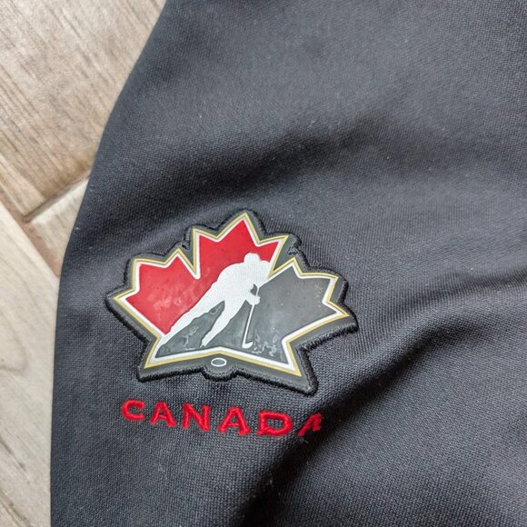 Nike Team Canada Hockey Canada Jacket L Black Track Zip Football Canada - Picture 4 of 8